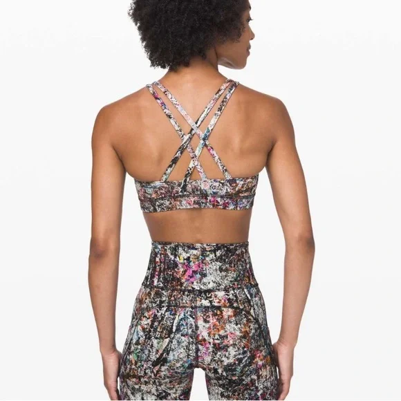 lululemon athletica women’s Energy Bra - Vitalize Multi - Picture 4 of 7